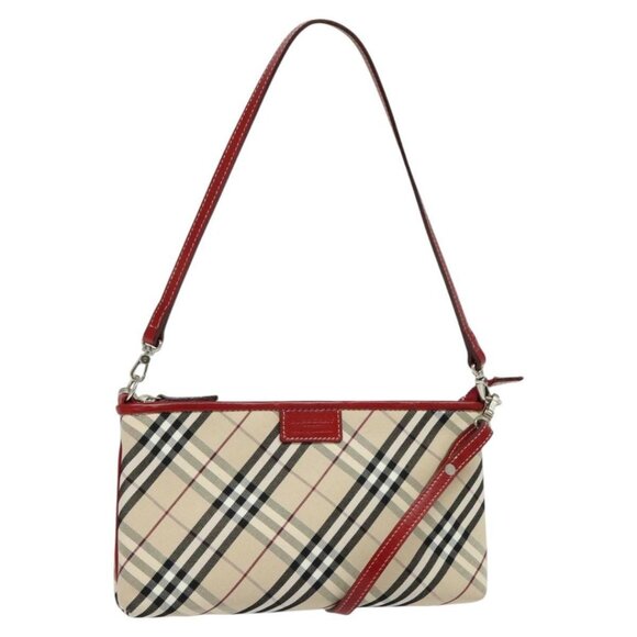 BURBERRY Nova Check Hand Bag Canvas 2way Beige Auth bs25426 - Picture 1 of 16